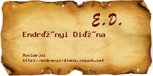 Endrényi Diána névjegykártya